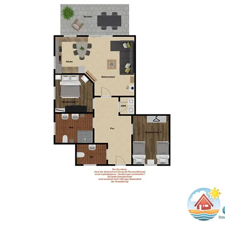 Apartmán Haus Ostseeduene Whg 12 Boltenhagen (Ostseebad)